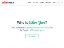 Tablet Screenshot of adamyera.com